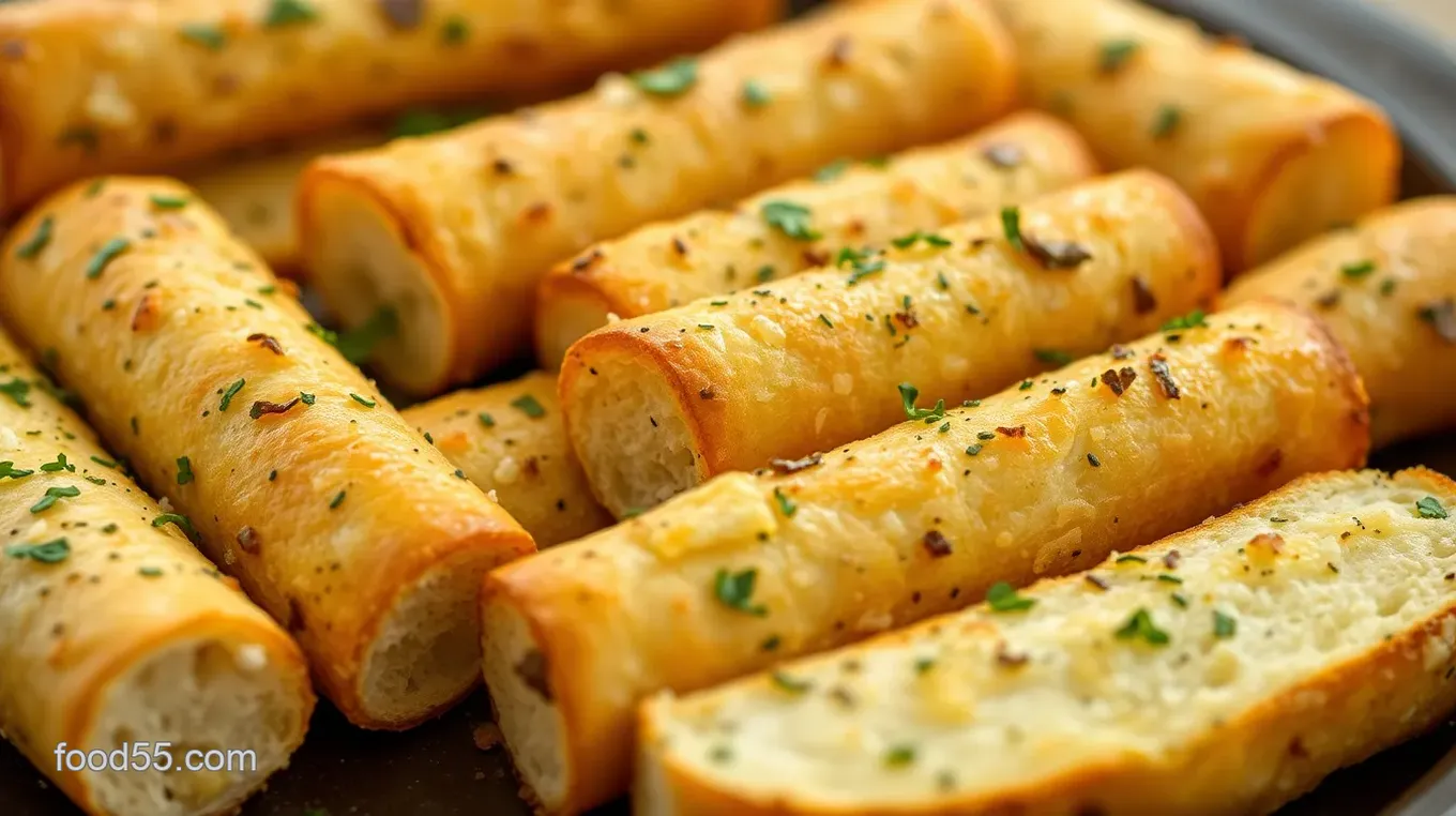 Bake Garlic Bread Cylinders - Deliciously Crunchy