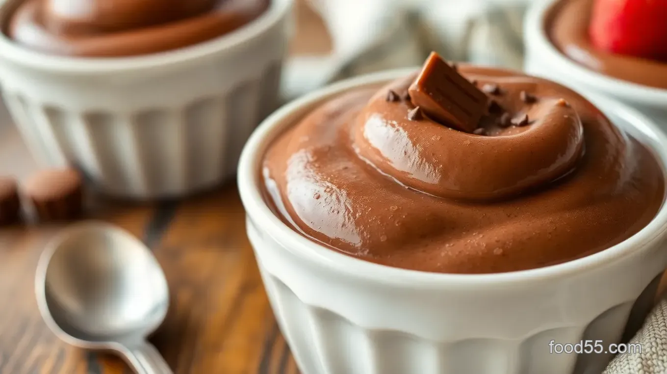 Delicious Eggless Chocolate Pudding