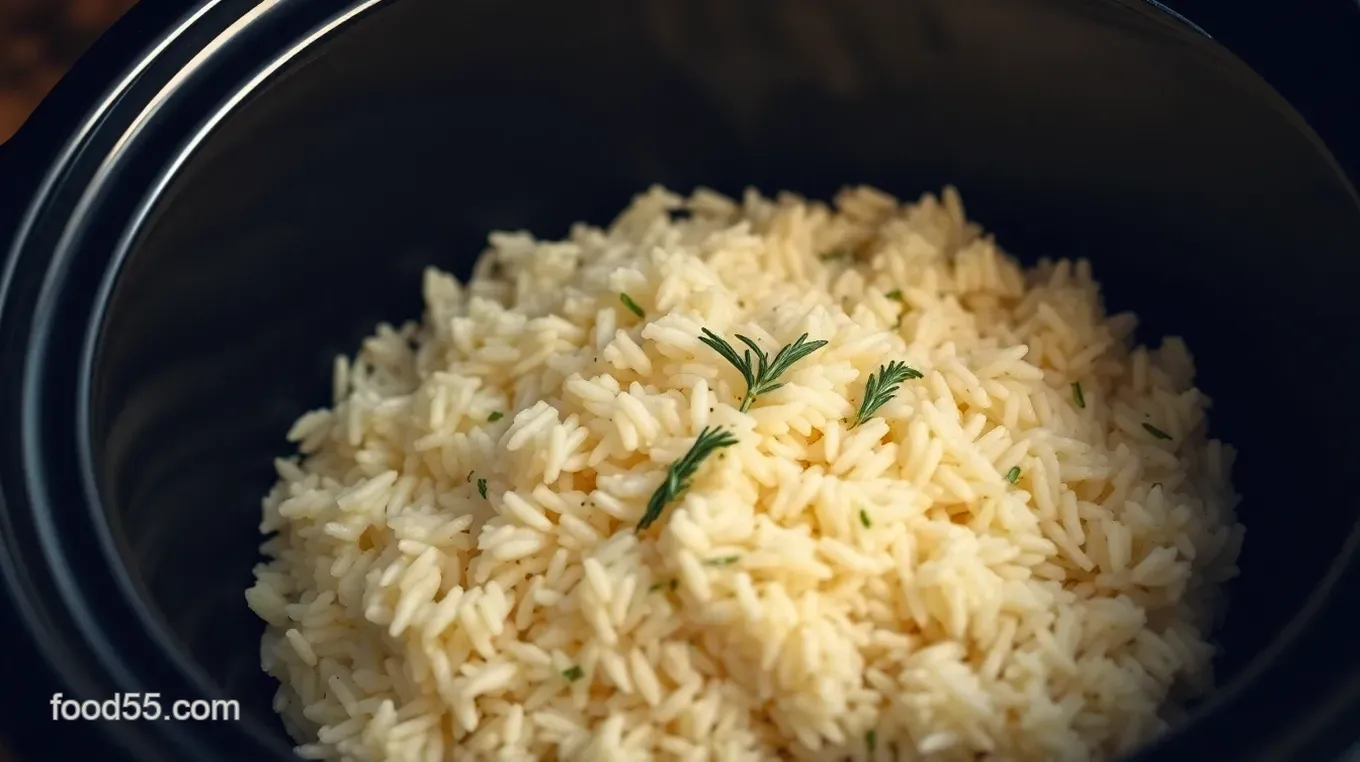 Easy Crock Pot Rice Recipe: My Creamy Herb Delight for Family Dinners Creamy Herb Rice Delight