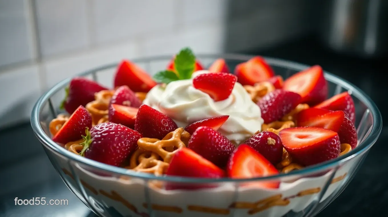 Easy Heavenly Strawberry Pretzel Salad: A Family Favorite Dessert Heavenly Strawberry Pretzel Salad: A Sweet and Salty Delight