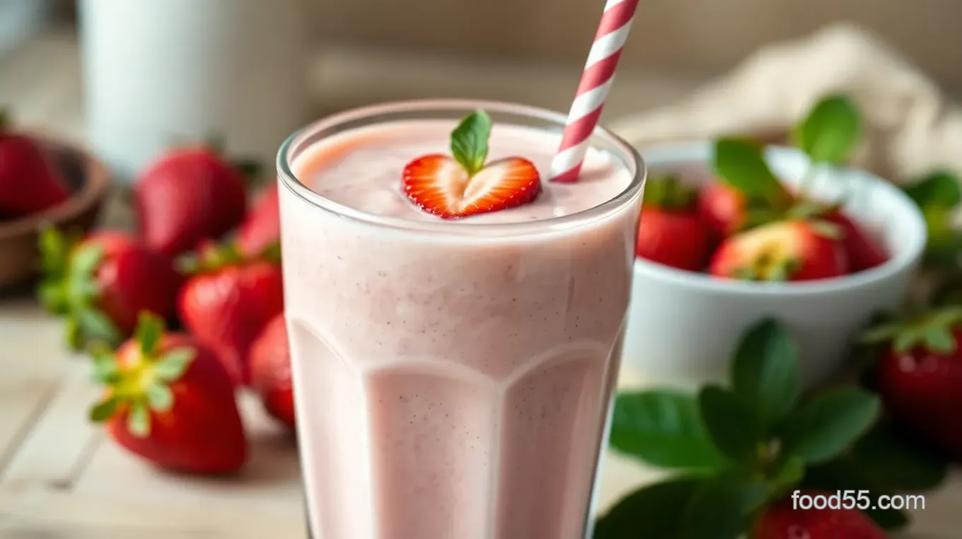 Keto Strawberry Smoothie with Almond Milk