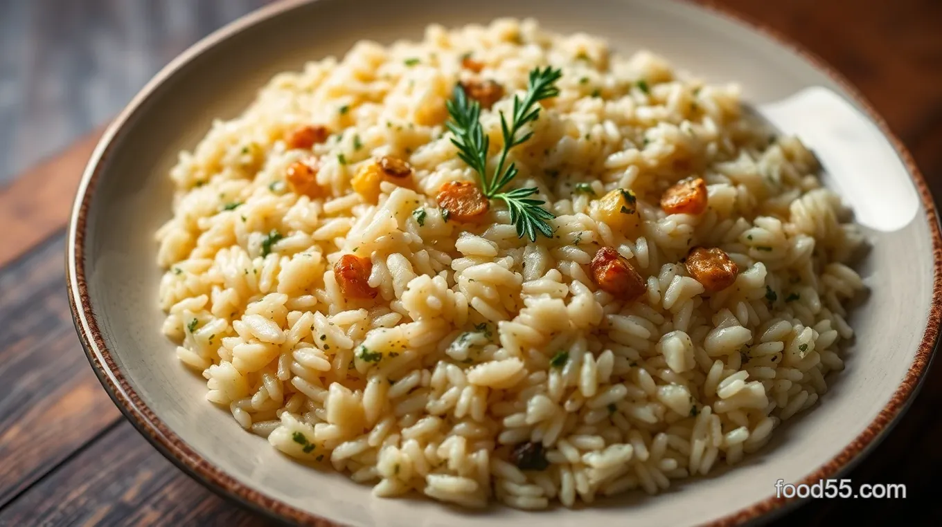 Savory Herb-Infused Risotto with Wild Mushrooms