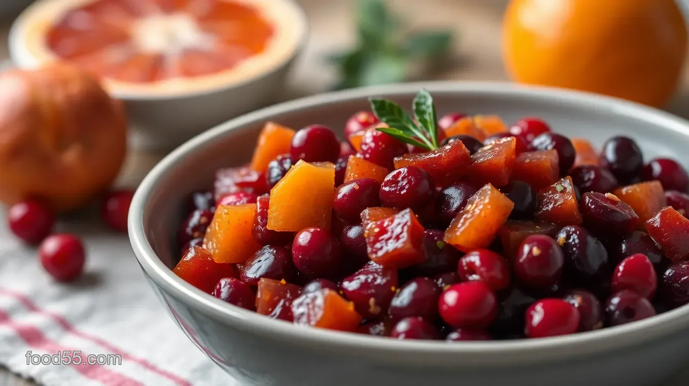Easy Zesty Cranberry and Orange Relish: A Perfect Festive Side Dish! Zesty Cranberry and Orange Relish – A Festive Delight!