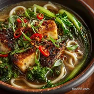 Umami Bomb Speedy Garlic Miso Noodle Soup with Crispy Oil