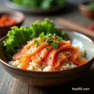 5Minute Spicy Canned Salmon Rice My GoTo Weeknight Donburi