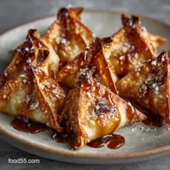 Air Fryer Caramel Apple Wontons: Easy, Ultra-Crispy Fall Dessert