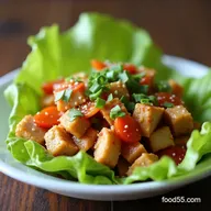 Zingy Asian Chicken Lettuce Wrap Chopped Salad Recipe