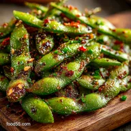 Easy Asian Spicy Garlic Edamame so Garlicky ChiliKissed Snack