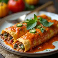 Butternut Squash Enchiladas with Smoky Chipotle Sauce