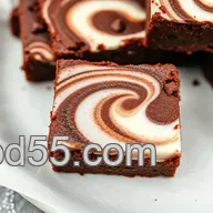 Indulge in Decadent Chocolate Brownies with a Creamy Cheesecake Swirl