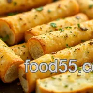 Bake Garlic Bread Cylinders - Deliciously Crunchy
