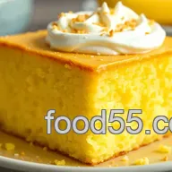 Delightfully Easy Bake Yellow Cake with Custard Mix Surprise
