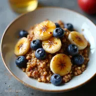 Hearty Baked Oatmeal with Blueberries and Bananas Recipe