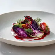 Cabbage and Red Cabbage: Sweet Sour Braise Side