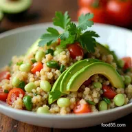 Easy Bright Avocado Quinoa Salad with Lime Cilantro My GoTo