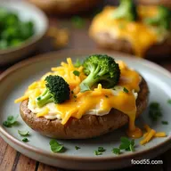Broccoli and Cheese Twice Baked Potatoes Cozy Cheesy Easy