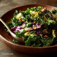 Thanksgiving Salads: Crunchy Brussels Sprout Kale with Brown Butter Dressing