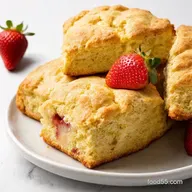 Buttery Strawberry Scones with Lemon Glaze My Weekend Favorite