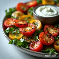 Charred Summer Grilled Vegetable Platter with Yogurt My Easy Mezze