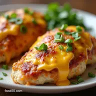 Juicy Cheesy Jalape&ntilde;o Popper Stuffed Chicken Breasts