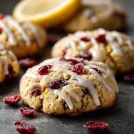 Lemon Cranberry Cookies: Easy Chewy Recipe with Zesty Glaze