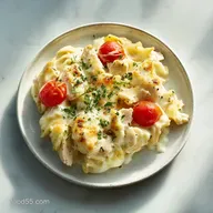 Creamy Chicken Alfredo Pasta Bake
