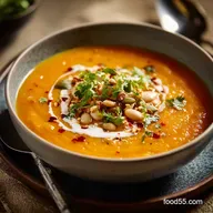 Chili Butternut Squash Soup with White Beans Ultra-Creamy Vegan Supper