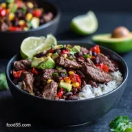 Chipotle Beef Black Bean Bowls Your Weeknight Fiesta