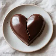 Chocolate Breakable Heart for 8 Servings