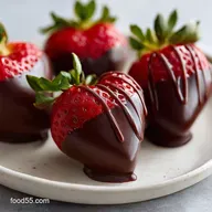 Chocolate Dipped Strawberry Hearts