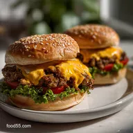 Chopped Cheeseburgers With Velvety Cheese