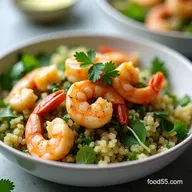 Cilantro Lime Quinoa Bowls with Garlicky Shrimp My Weeknight Favorite