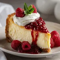 Classic Cheesecake with Sour Cream Topping