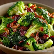Ultimate Crunchy Broccoli Salad Recipe with Bacon and Cranberries