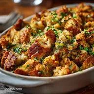 Homemade Stuffing: Classic Stuffing Recipe with Crispy Edges