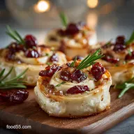 Christmas Eve Appetizers: Elegant Cranberry Brie Pinwheels