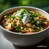 Slow Cooker Cream Cheese Chicken Chili: Velvety & Easy