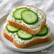 Creamy Cucumber Dill Sandwiches: 15 Mins