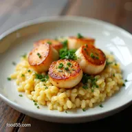Foolproof Creamy Scallop Risotto with PanSeared Scallops