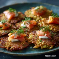 Hanukkah Meals: Ultimate Crisp Latkes with Smoked Salmon Dill