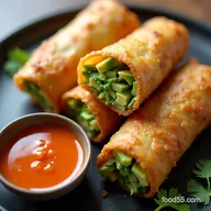 Crispy Avocado Egg Rolls with Sweet Spicy Dipping Sauce My GoTo