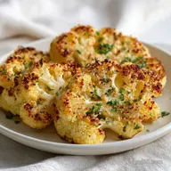 Baked Cauliflower Steaks: Crispy Panko Crust