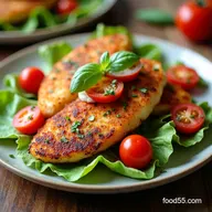 Chicken Cutlet Caprese Salad My GoTo Crispy Summer Dinner