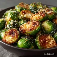 Foolproof Crispy Garlic Parmesan Roasted Brussels Sprouts