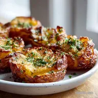 Smashed Potatoes: Crispy and Garlic-Infused