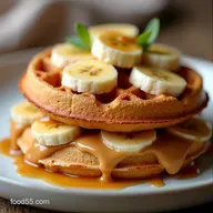 Crispy Waffled Peanut Butter and Banana My Easy Comfort Sandwich