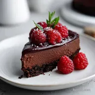Dark Chocolate Raspberry Mousse Cake Recipe