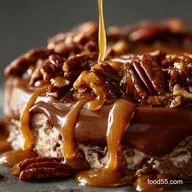 The Ultimate NoBake Turtle Lush Chocolate Caramel Pecan Delight