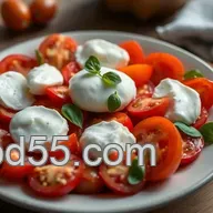 Easy Burrata Caprese Salad | Fresh Tomatoes & Creamy Cheese