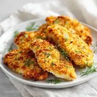 Dill Pickle Parmesan Chicken: Crispy